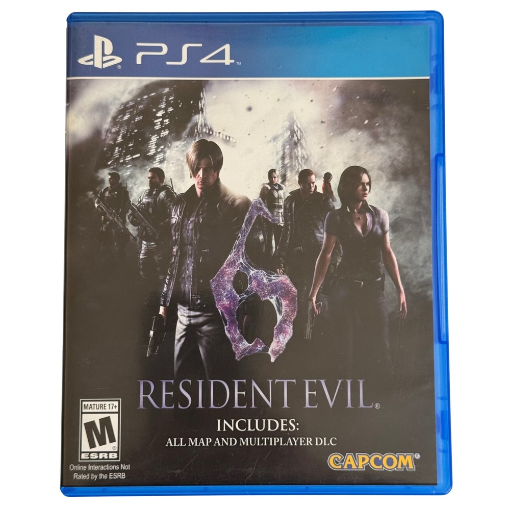Resident Evil 6 Sony PlayStation 4 PS4 Capcom Survival Horror Game with DLC